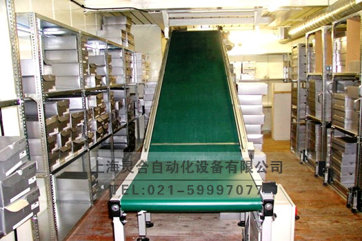 倉庫爬坡輸送機